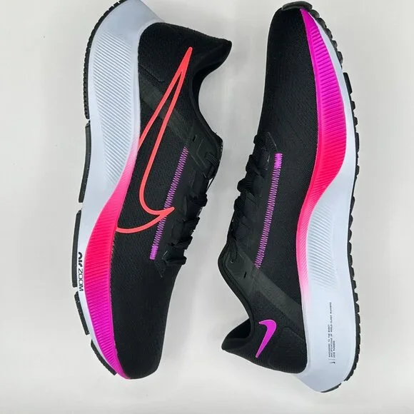 Men's Nike Air Zoom Pegasus 38  Black Hyper Violet CW7356-011 Size 12 - Picture 8 of 12